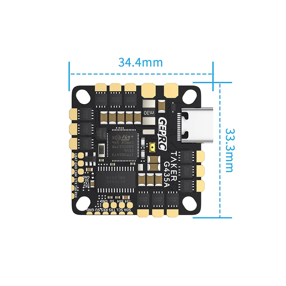 GEPRC GEP-TAKER G4 35A AIO for FPV Drone Cinelog25 V2 with G473 Main Control/170MHz Operating Frequency/Upgraded Type-c USB