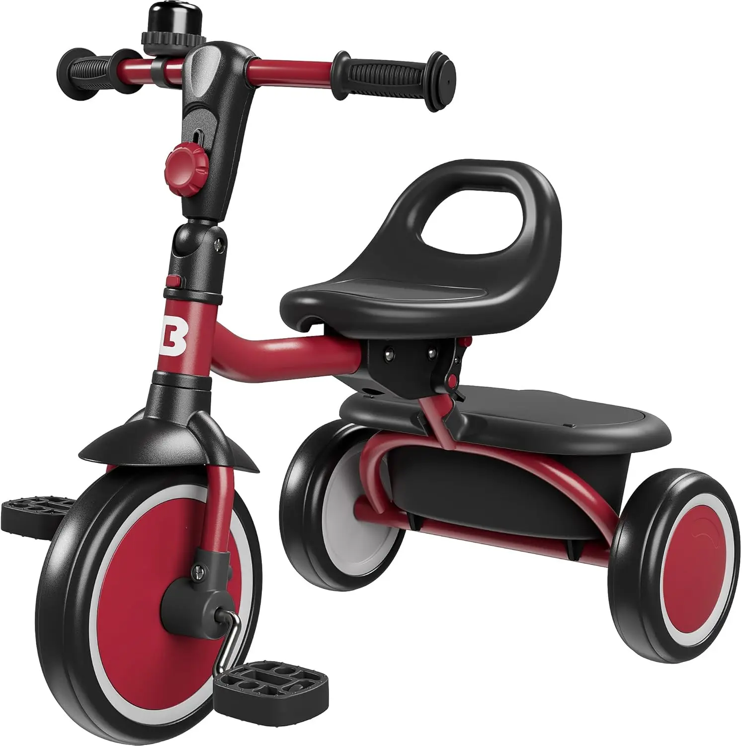 دراجة ثلاثية العجلات للأطفال مع جرس ، دراجة أطفال ثلاثية العجلات ، دراجة أطفال ، من سن 18 شهرًا إلى 5 سنوات ، من العمر إلى 5 سنوات