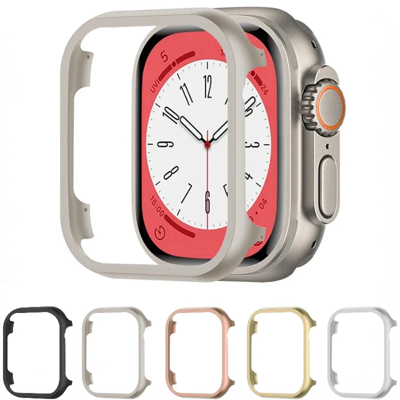 

Aluminum Alloy Case For Apple Watch Ultra/2 49mm Series 9 8 7 45mm 41mm Protective Frame iWatch 6 5 4 3 SE 44mm 42mm 40mm Shell