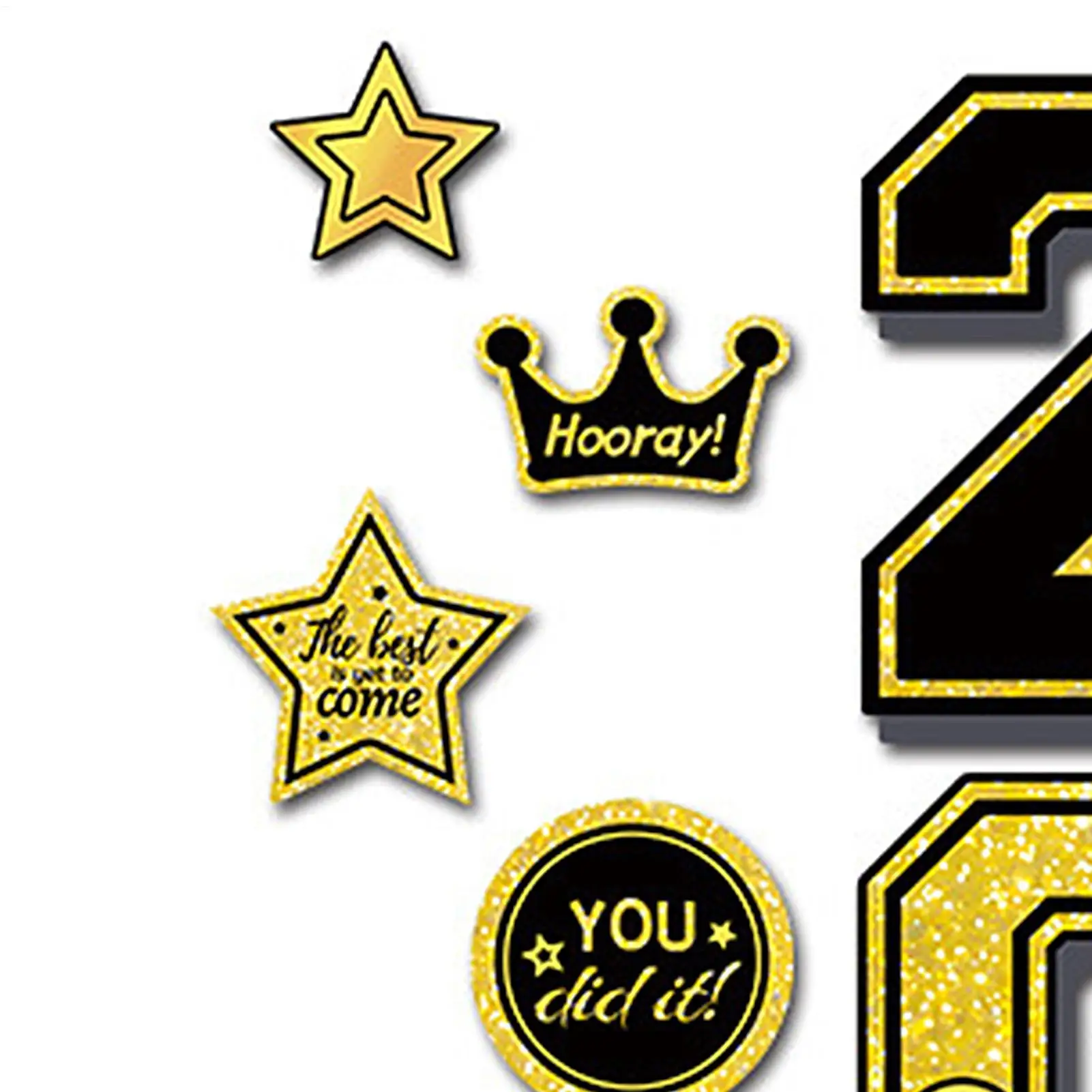2026 Graduation Car Magnet 24 Pieces Magnetic Decoration Car Magnet For Refrigerator Garage Door Parade Cruise Graduation Party