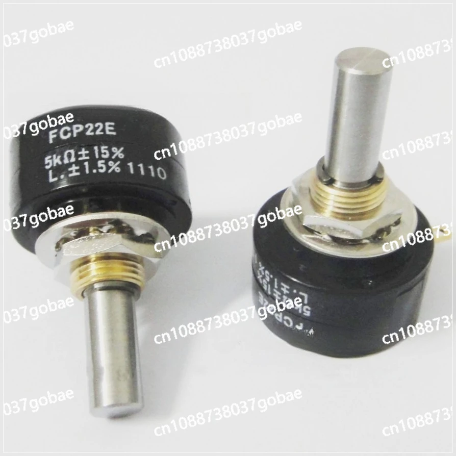 FCP22E Potentiometer - Conductive Plastic 1K/5K/10K, Single/Continuous Turn, High Precision