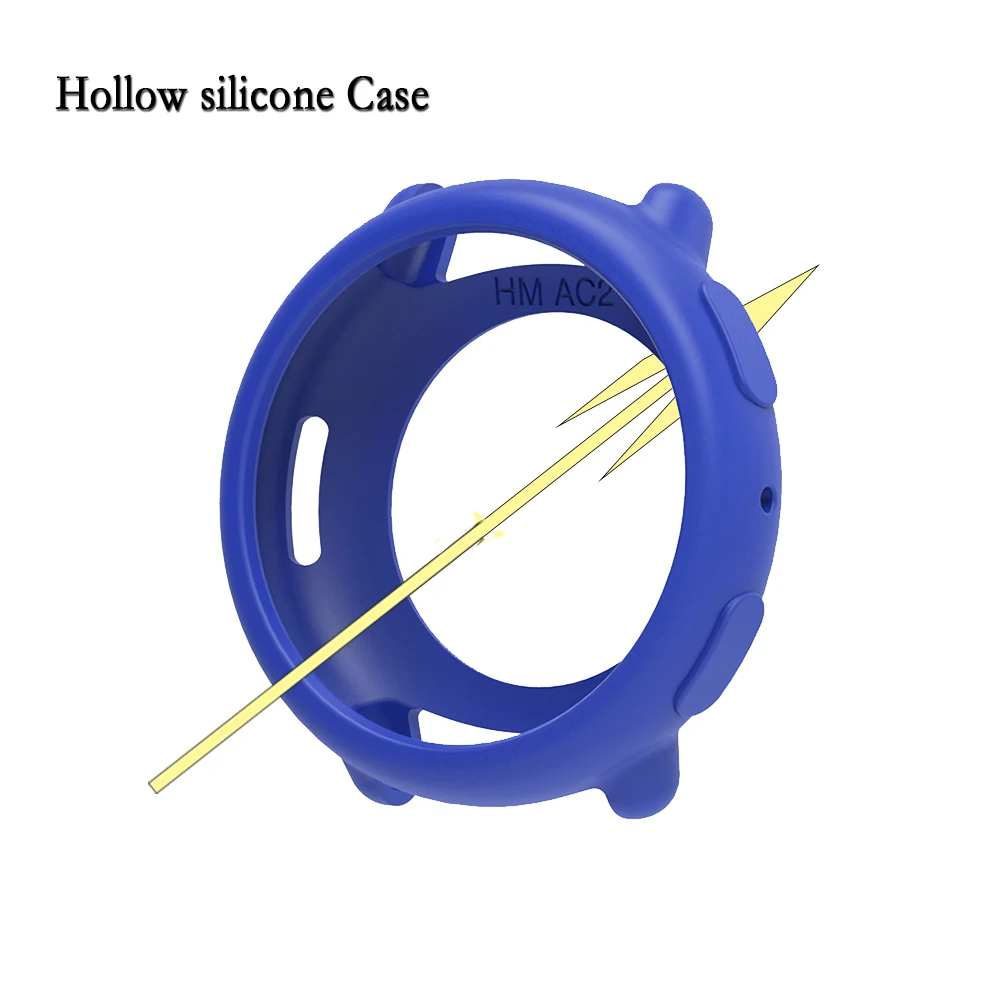 Soft Silicone Case For Huami Amazfit Active 2 Watch Cover Decoration Hollow Protective Case Super Light For Amazfit Active 2