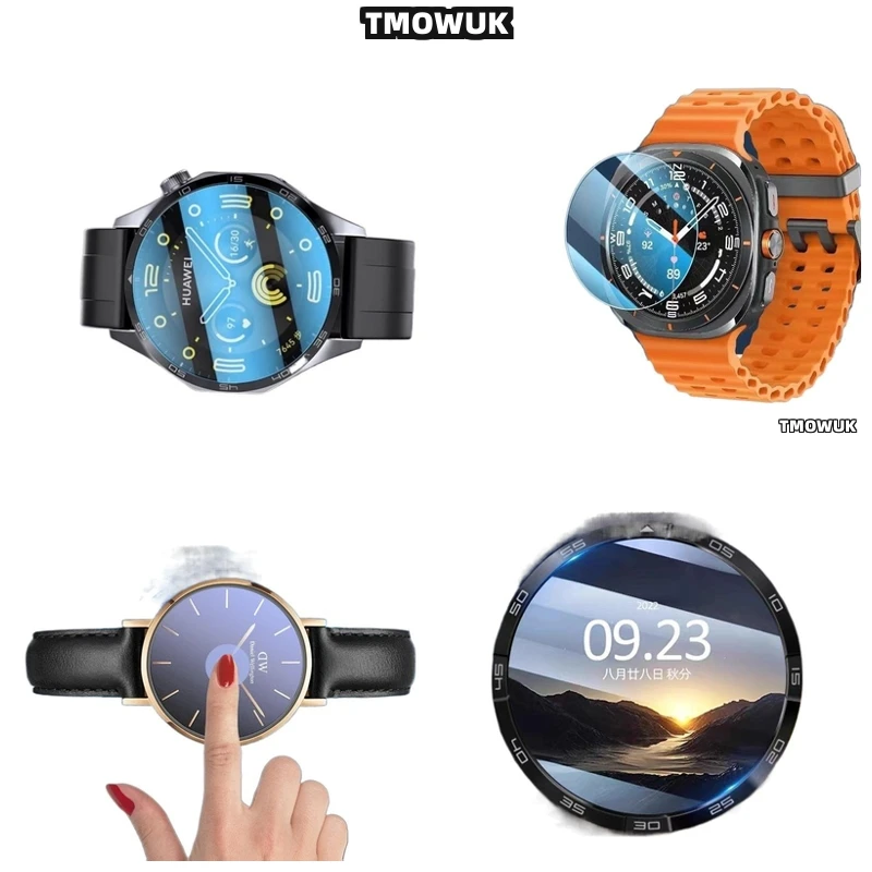 

Crystal Clear Tempered Glass For Samsung Galaxy Watch6 Classic 40mm Watch7 Ultra FE 47 44 43mm.