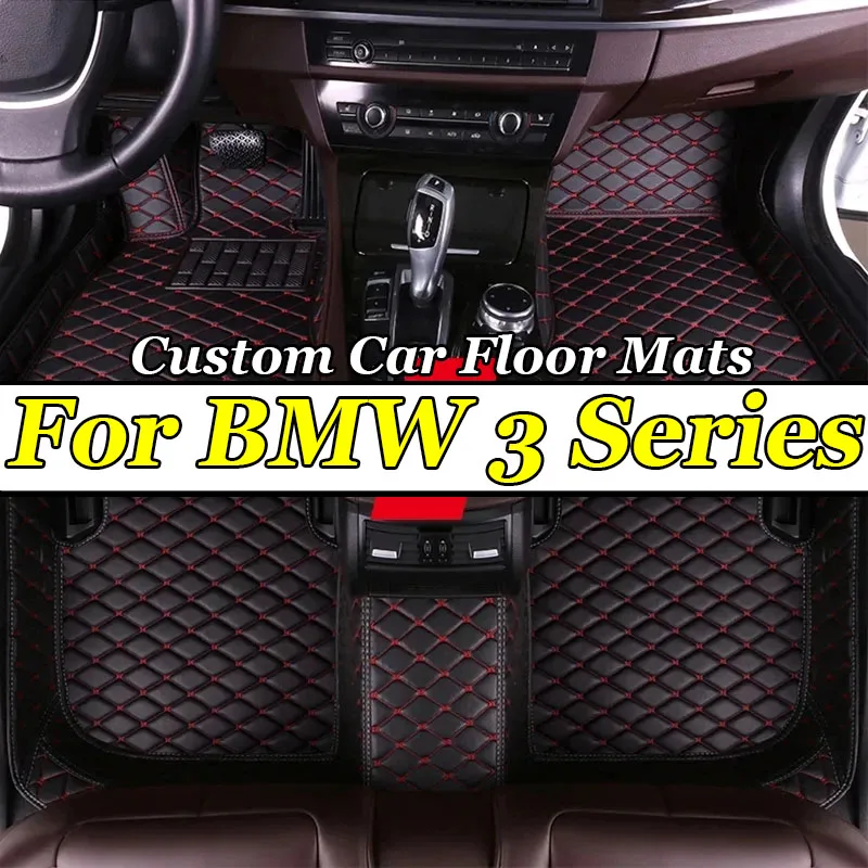 

Custom Made Leather Car Floor Mats For BMW 3 Series E90 2006 2007 2008 2009 2010 2011 2012 Carpet Rugs Foot Pads Accessories