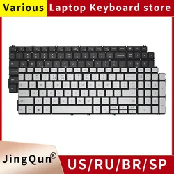 Original US/SP Russian Laptop Keyboard For Dell Inspiron15-7591 7590 5591 5593 5598 5590 5584 5594 7790 P42E P42F P88F P83F P90F