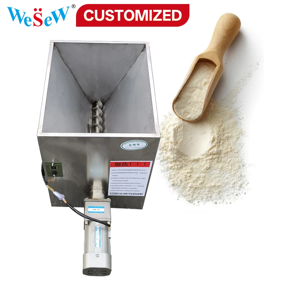 custom Stainless Steel Horizontal Screw Conveyor, Small Automatic Screw Feeder Machine for Flour Plastic Particles china fatory