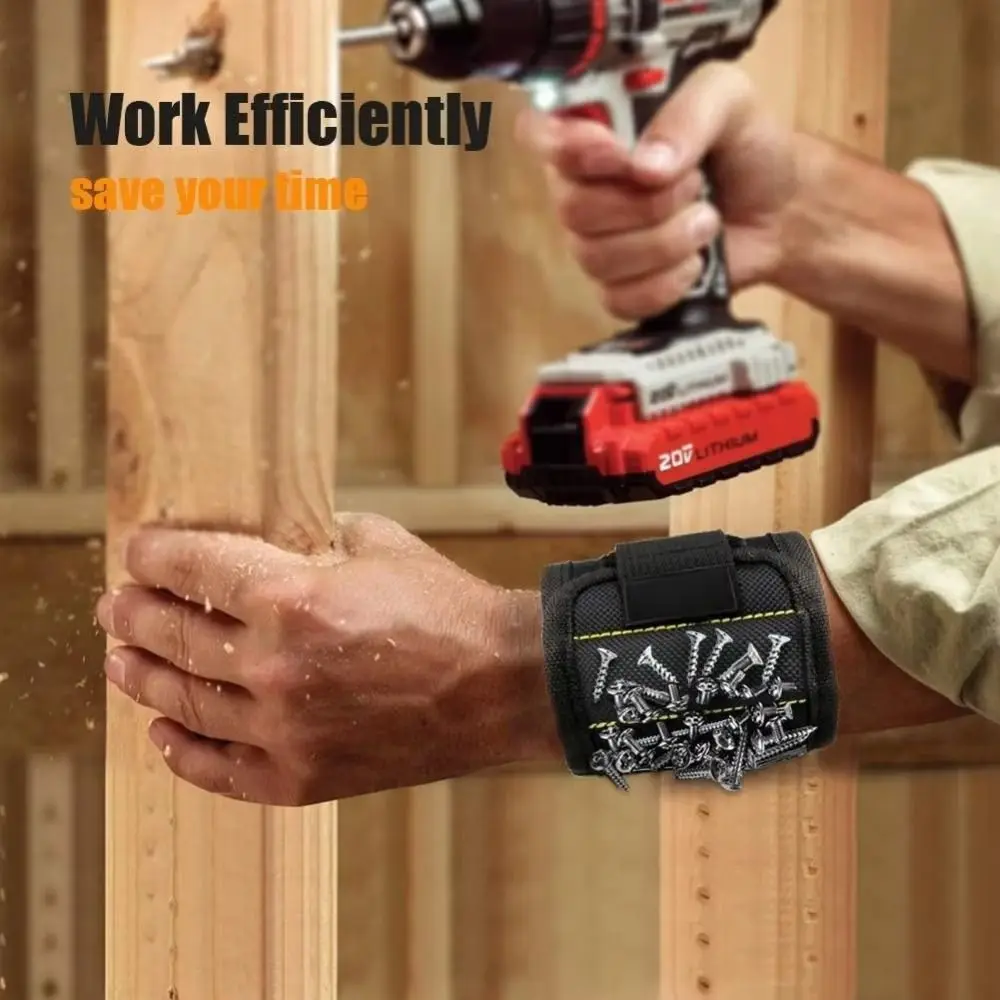 

Магниты Магнитный браслет 3/5 рядов Портативный магнитный браслет на руку Регулируемый легкий портативный инструмент Держатель на запястье