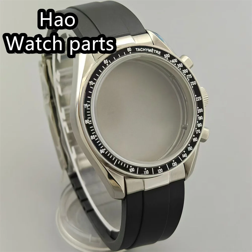 Корпус BLIGER VK63, корпус 40 мм, роскошный корпус из нержавеющей стали из стекла Coaetd, подходит для стального ремешка механизма VK63 VK64, и резинового ремешка