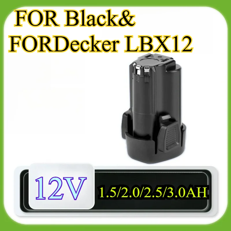 

3000mAh 12V High Capacity Lithium Battery for Black& FOR Decker LBX12 Replacement Battery Pack Compatible with 12V Cordless
