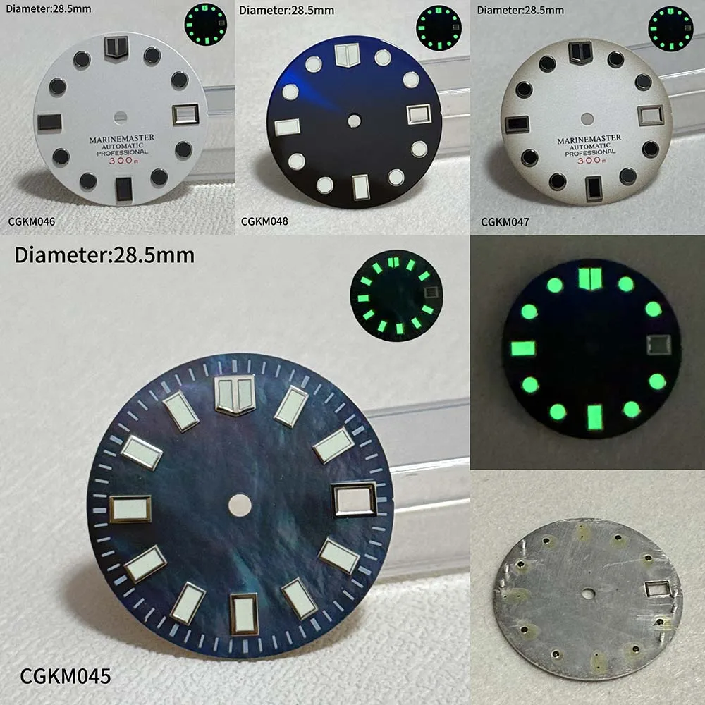 

28.5mm OEM customized 369 pin dial watch accessories without logo NH dial 35 degree customized men's watch accessories