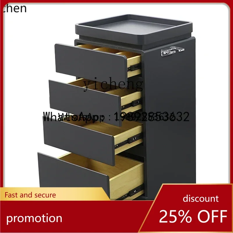 

YFY Tool Cabinet Hair Salon Special Stainless Steel Work Cabinet Locker Hair Cutting Tool Cart