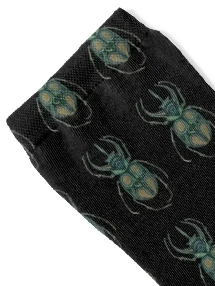 green emerald beetle Socks men cotton high quality Soccer Running custom sports Male Socks Women's