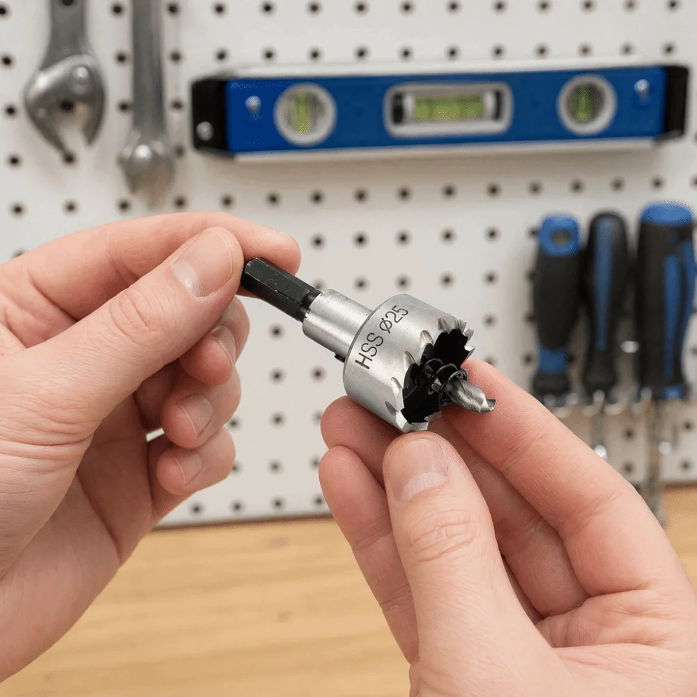 20mm Diameter Hole Saw Cutter Triangular Shank Stainless Steel Compatible Drill Bit Hole Saw High Speed Steel HSS 4341