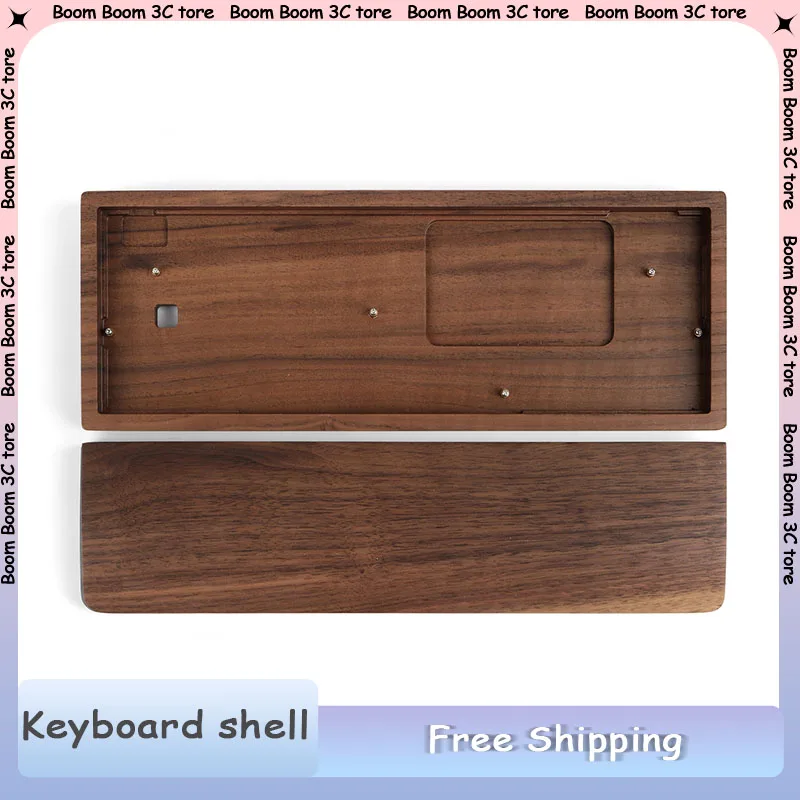 

GH60 Walnut Wood Wooden Keyboard Shell for 60% 61 64 Mechanical Keyboard Wooting60