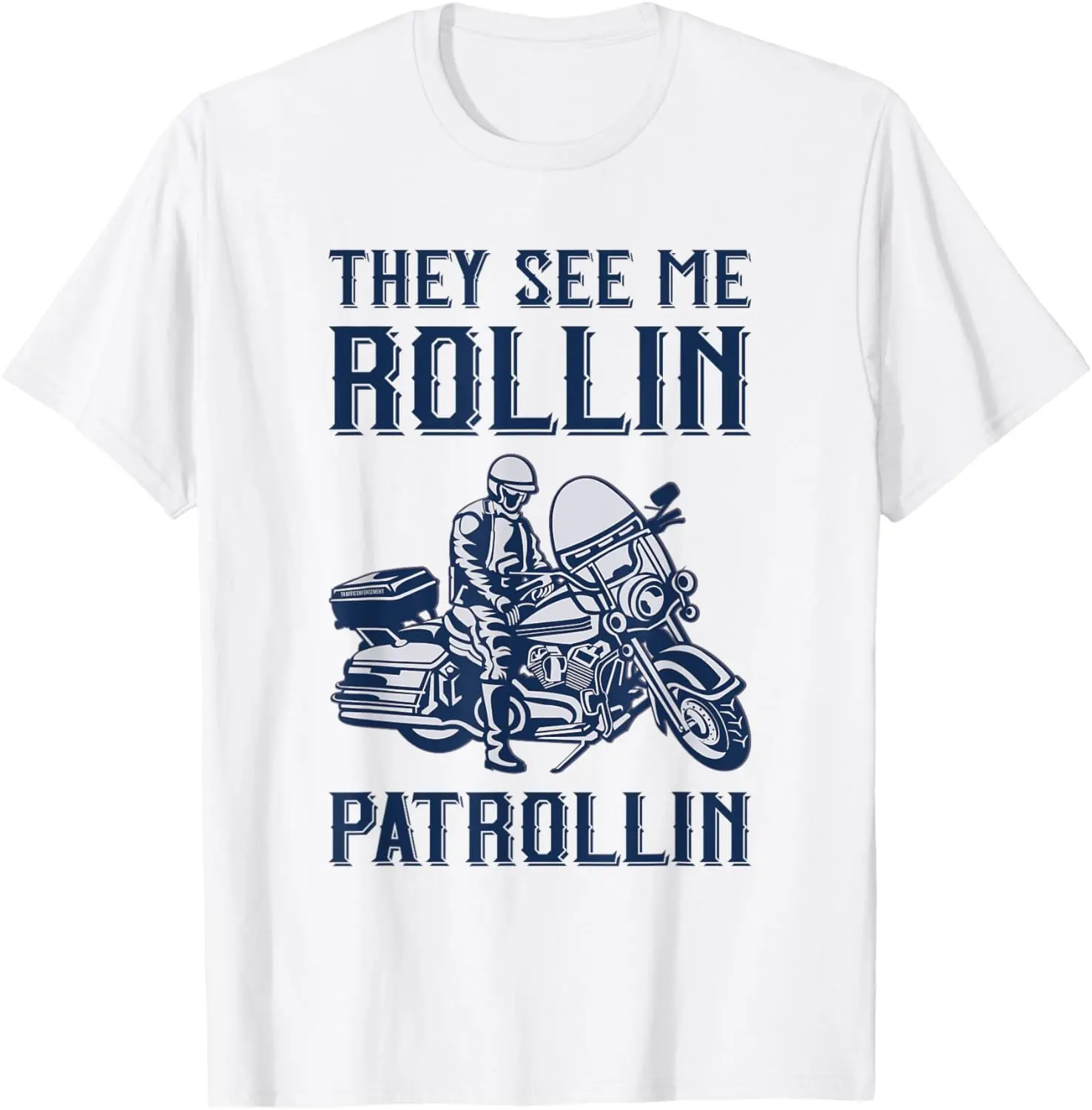 

Rollin Patrollin — футболка полицейского и шоссеного патруля мотоцикла полицейского