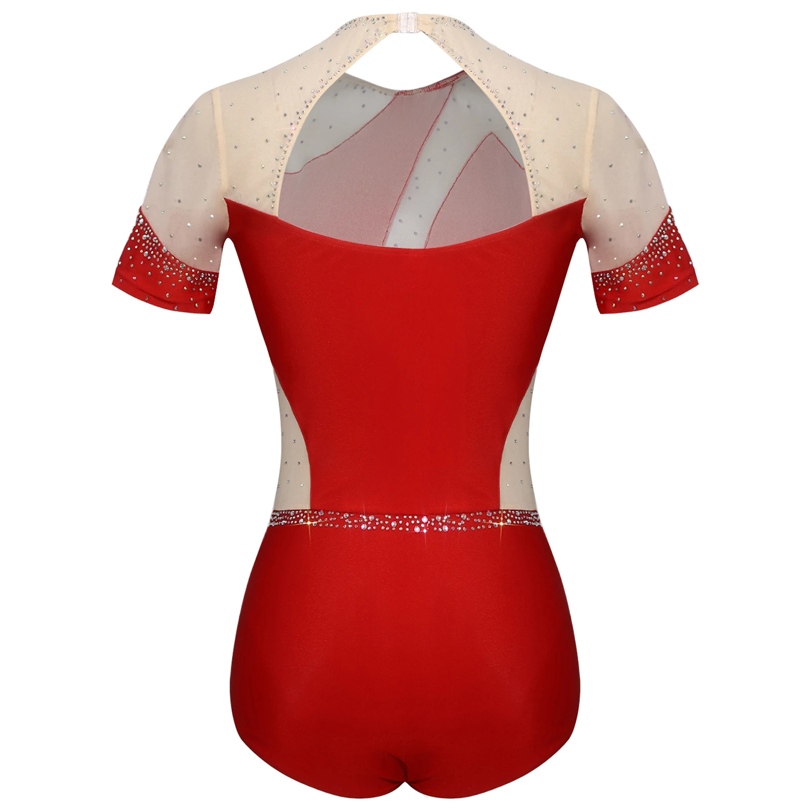 Justaucorps de danse artistique pour femmes, maillot de Ballet, combinaison avec strass, collants de gymnastique, vêtements de danse