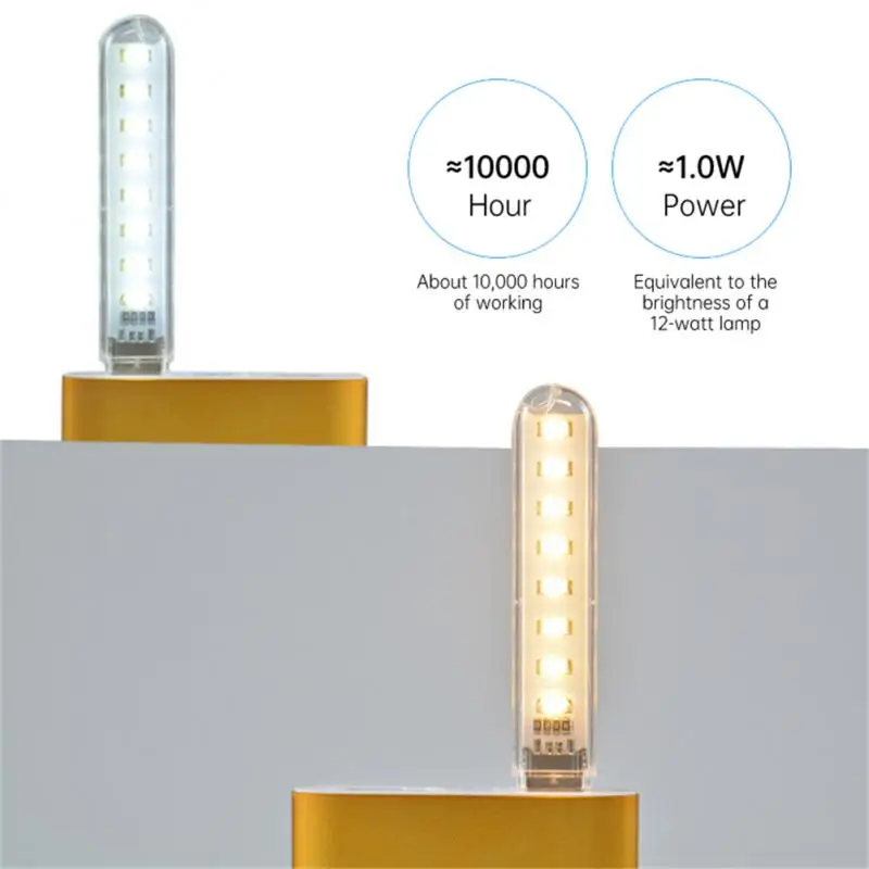 1/3PCS Bright Reading Book Lamp USB LED Light Portable Mini Book Light DC5V Ultra Lights For Power Bank PC Laptop Notebook