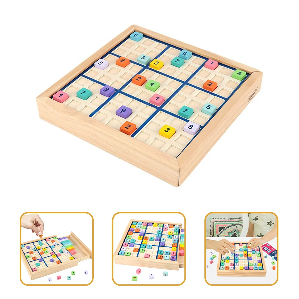 Sudoku Number Game Chess Toy Children Plaything Puzzle Wooden Arithmetic Learning Children’s Toys