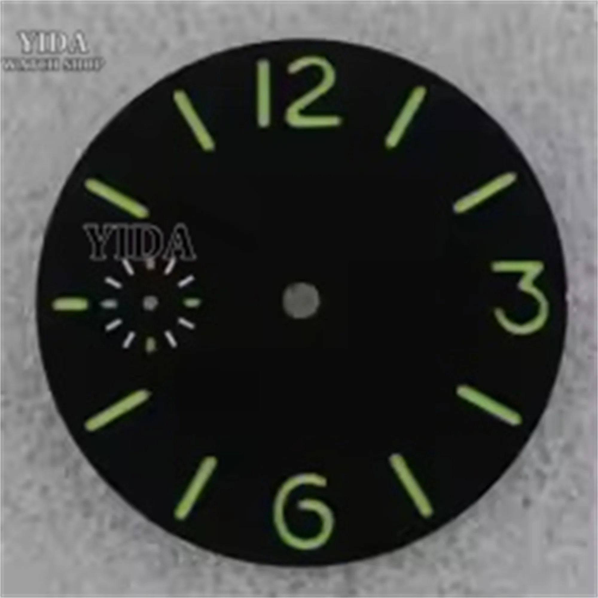 36MM PAM Watch Dial Vintage Face Retro Dial Green Luminous Mod Dial for ETA6497/6498/ST3600 Movement Accessories Repair Tools