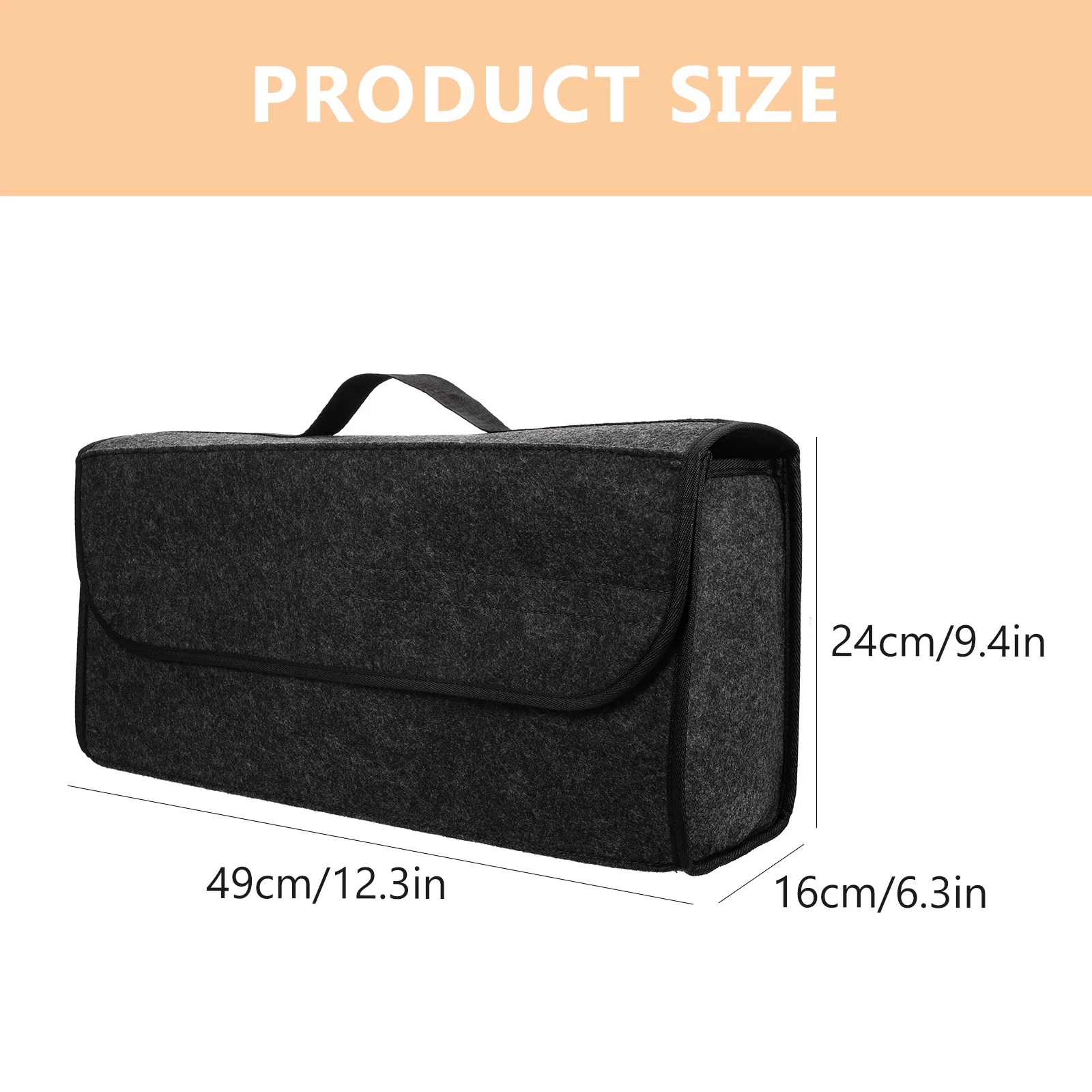 Auto Faltbare Lagerung Tasche Große Kapazität Vlies Stoff Fahrzeug Stamm Organizer Auto Stamm Lagerung Container Kleinigkeiten Organizer