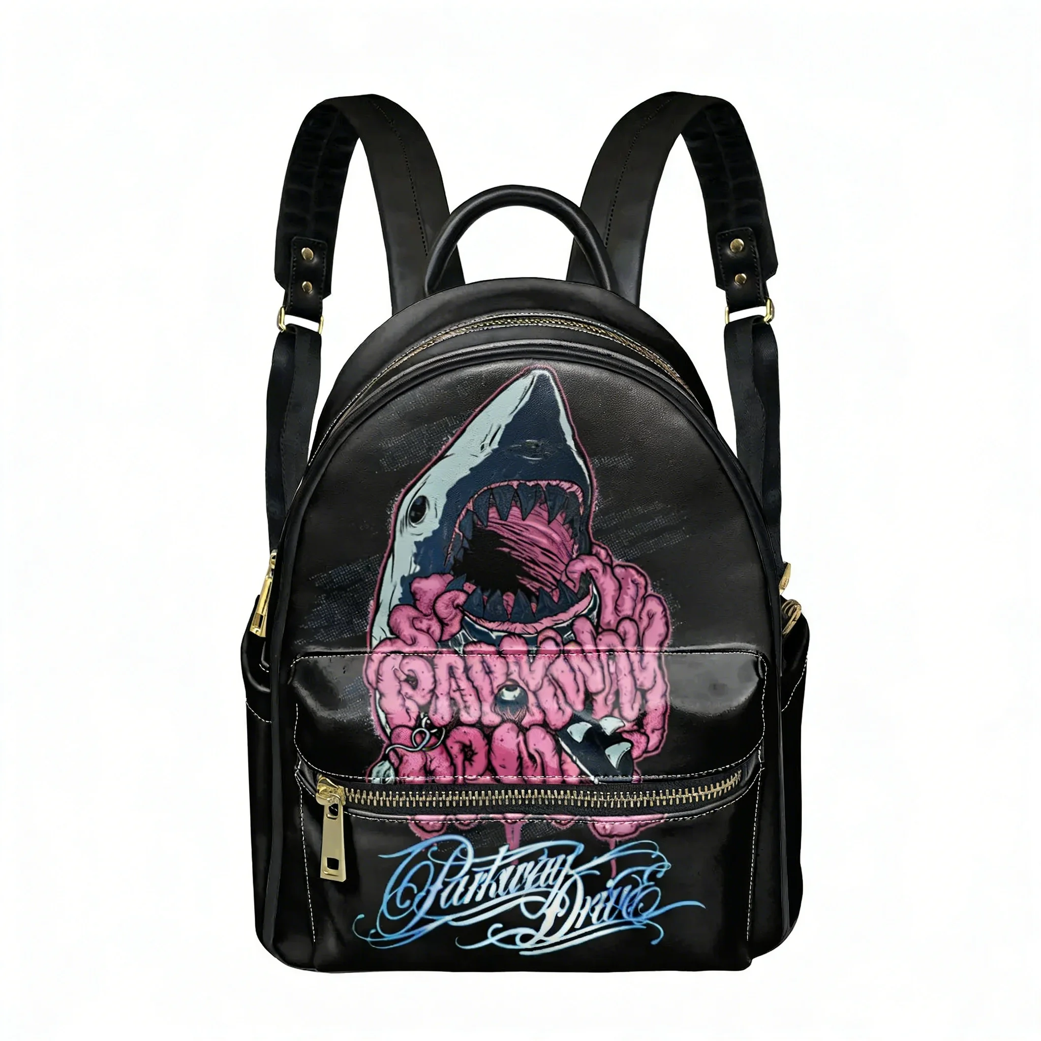 

Parkway Drive Metal Band Backpack Womens Men Personalized Double Shoulder Bag Business Travel Bookbag Rucksack Gift Daypack