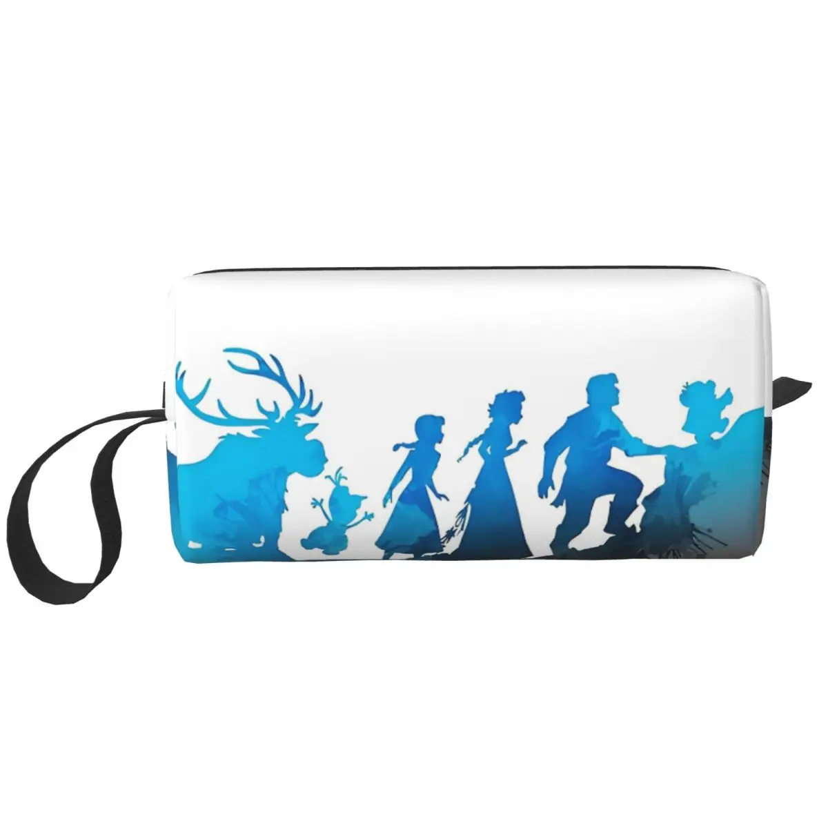 Frozen Elsa Trek Inspired Silhouette Large Makeup Bag Beauty Pouch Travel Cosmetic Bags Portable Toiletry Bag for Unisex