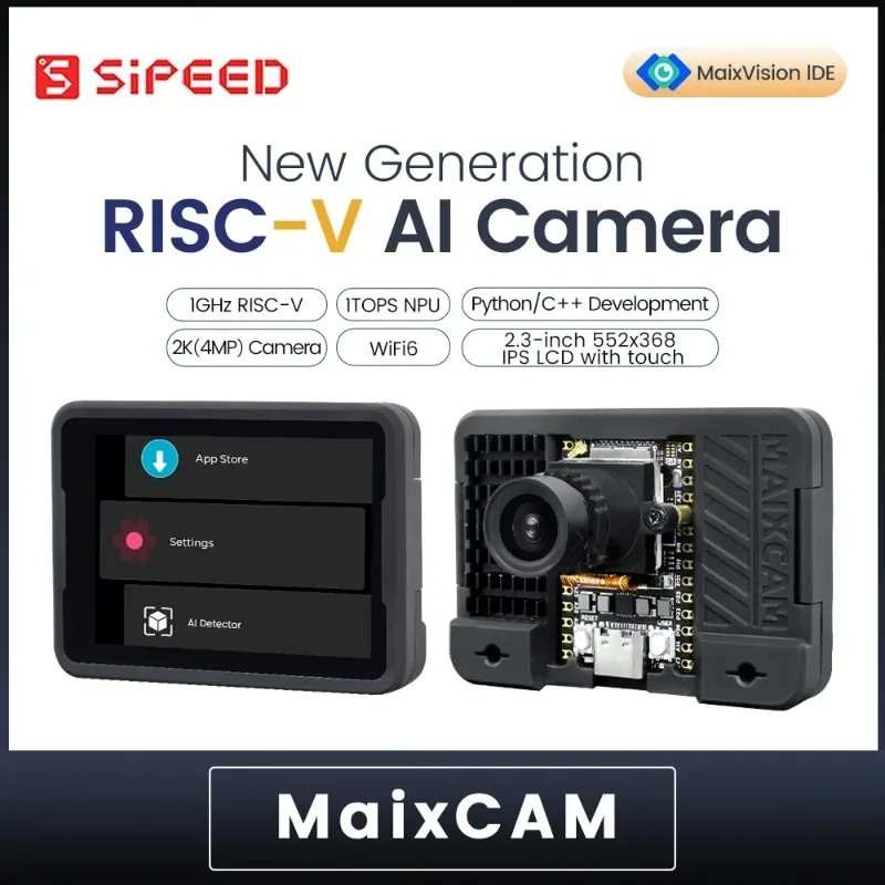 Sipeed MaixCAM Development Board RISCV AI Visual Audio Serial Port WIFI6 Support 1 TOP NPU Python/C++ 400W Camera