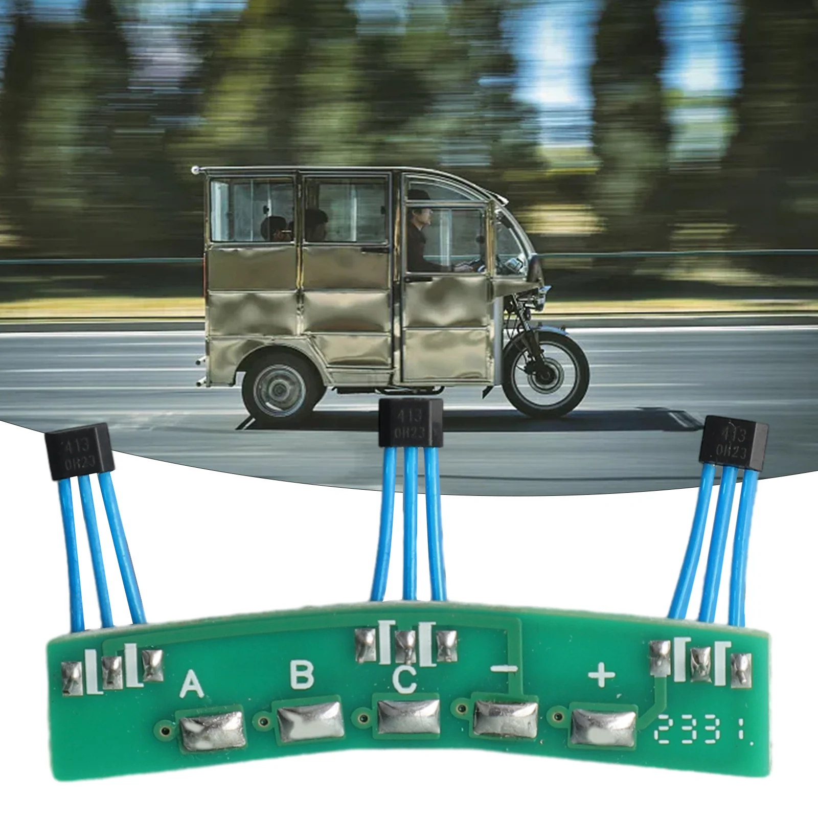 

Синусоидальный двигатель для электровелосипеда 413F для дифференциального двигателя для двухколесного двигателя Ebike PCB Hall PCB Велоспорт Практичный