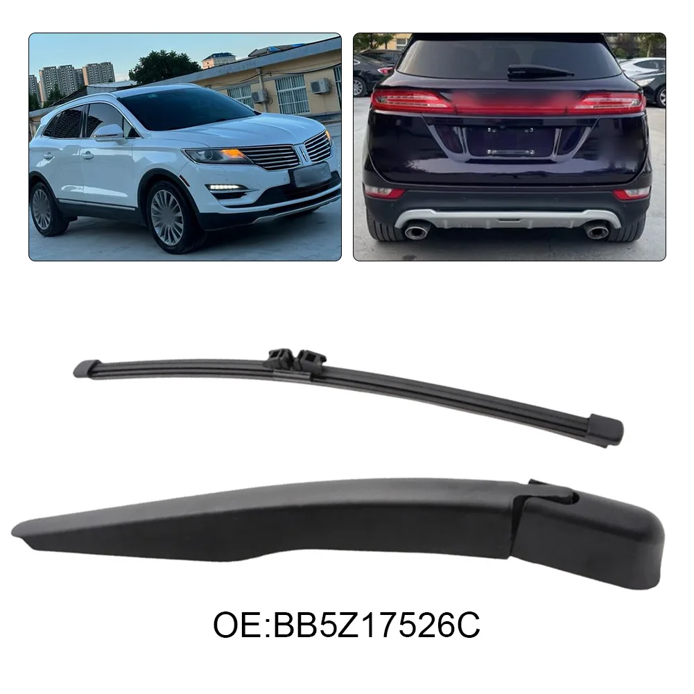 OE Specification Part Rear Wiper Blade Rainy Driving Conditions Black Convenient Replacement Improved Visibility