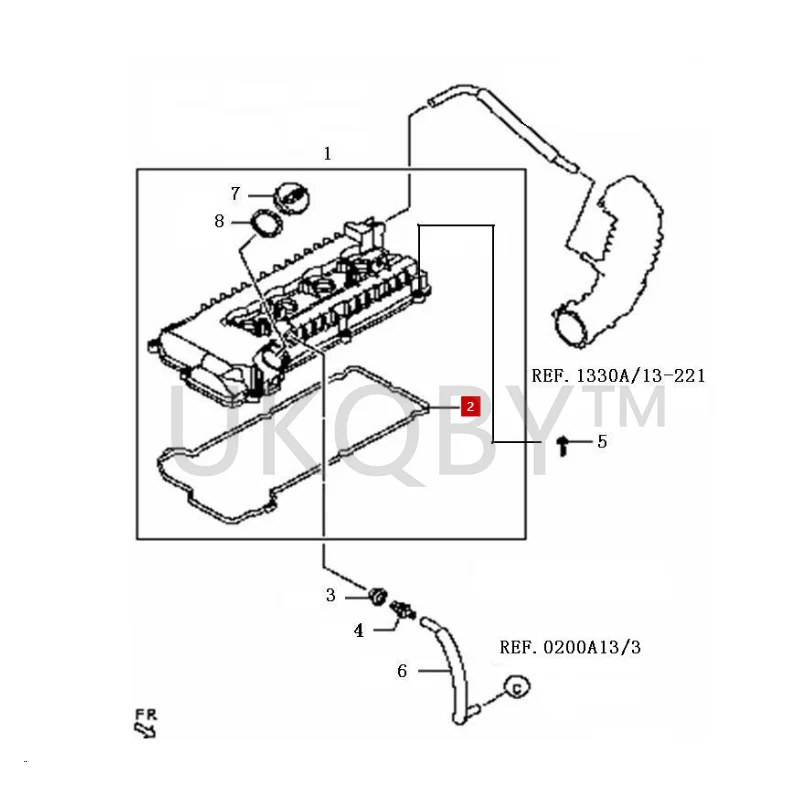 MA1010235M1 Suitable for Haima 2 Cupid Haima M3 S5 Fumeilai M5 Knight S7 Haifu Star Valve cover gasket sealing strip