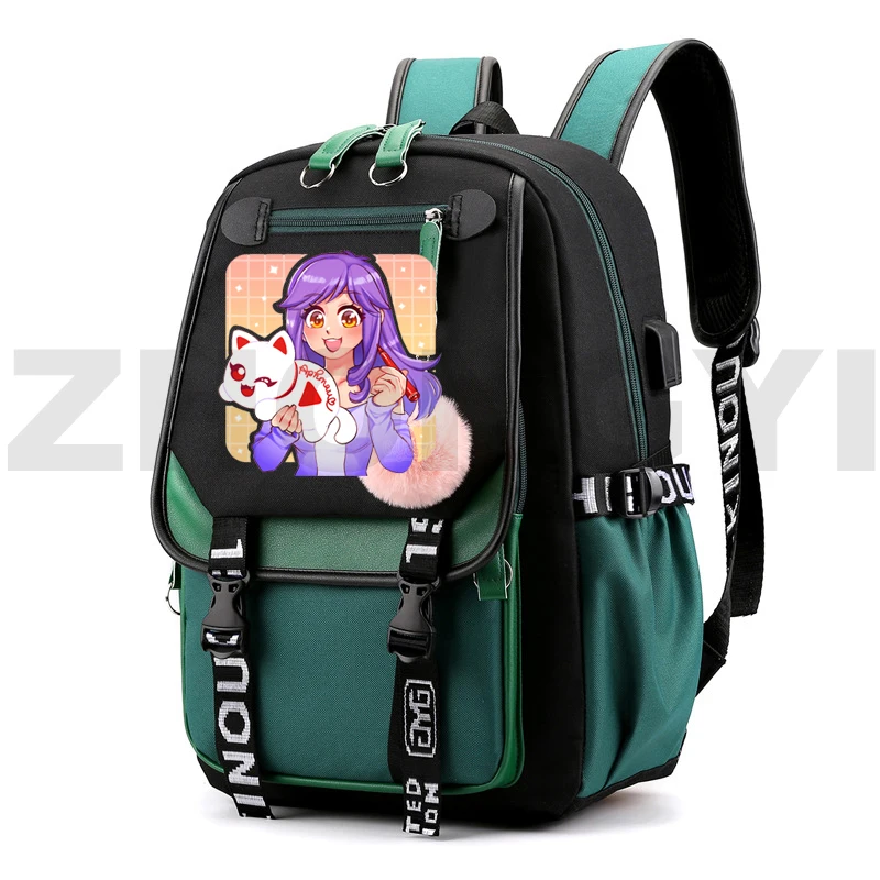 Fashion Cartoon Aphmau Merch Backpack Anime Schoolbag for Teenager Girl Backpack Softback As A Cat Bookbag Back Pack for Women