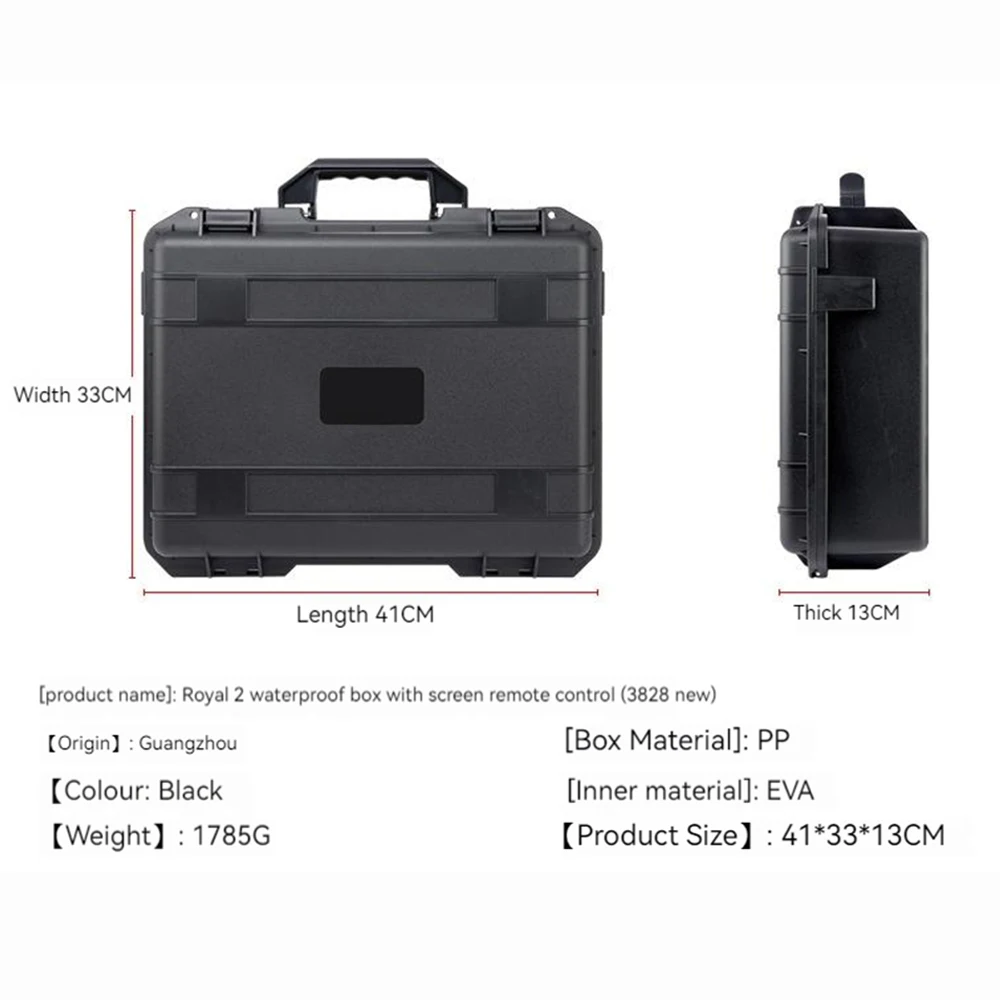 Imagem -02 - Dji Mavic Pro e Zoom Drone Storage Case Estojo Impermeável com Tela Caixa de Controle Remoto Acessório