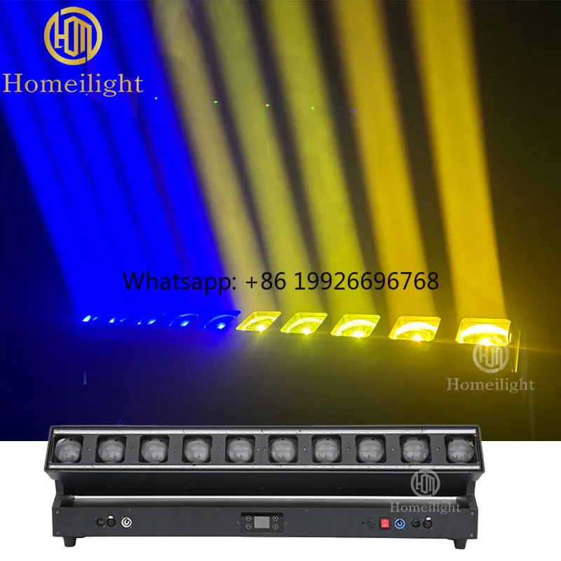 SUPER Brightness Strobe Bar 10x60W LED RGBW 4in1 Pixel Zoom Moving Beam for DJ Party Night Club