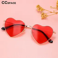 45941 Women Heart Shape Sunglasses Fashion Polarized Shades Uv400 Vintage Metal Frame Glasses