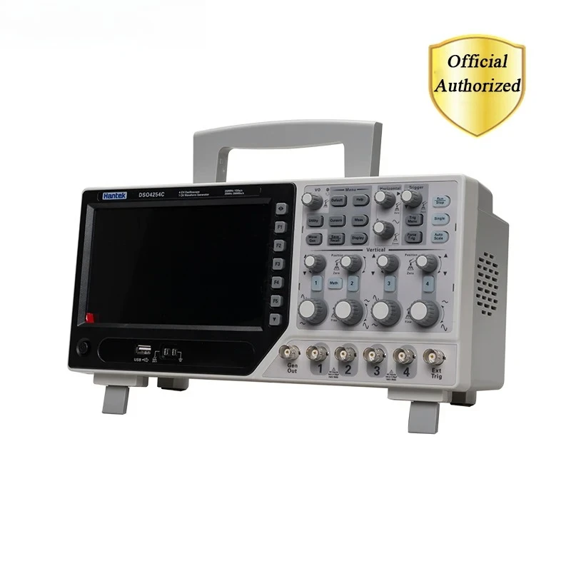 Premium Hantek DSO4254C 4 Channel 1GS/s Sample Rate 250MHz Bandwidth Digital Storage Oscilloscope Portable Integrated USB Host/D