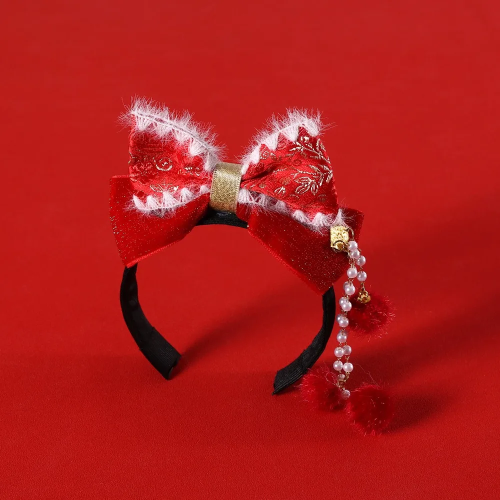 

Cute Chinese Style Pet New Year Headband Traditional Hanfu Cat Headdress Court Princess Vintage Dog Hanfu Headband Dog/cat