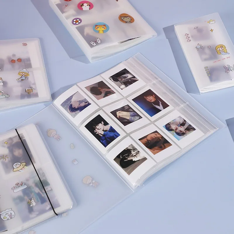Large Capacity 3-inch Postcard Movie Ticket Storage Book Frosted PP Material Cover Home Photo Album Couple Commemorative Album
