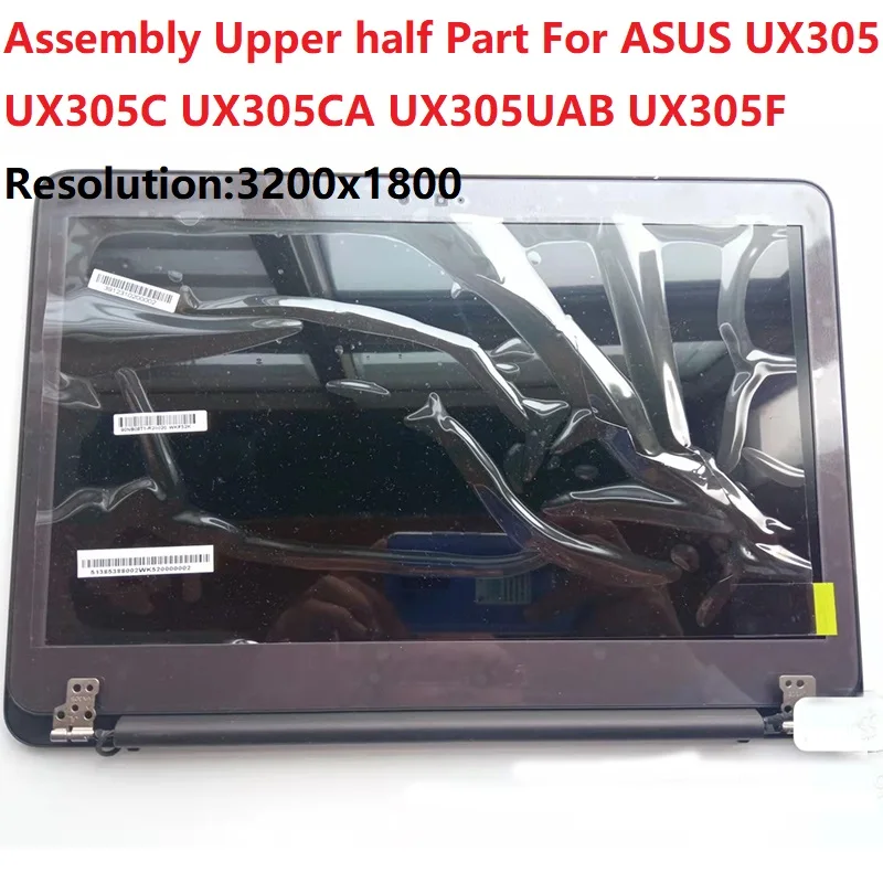 

13.3'' 3200X1800 Led Screen Panel with frame digiziter Assembly Upper half Part For ASUS UX305 UX305C UX305CA UX305UAB UX305F