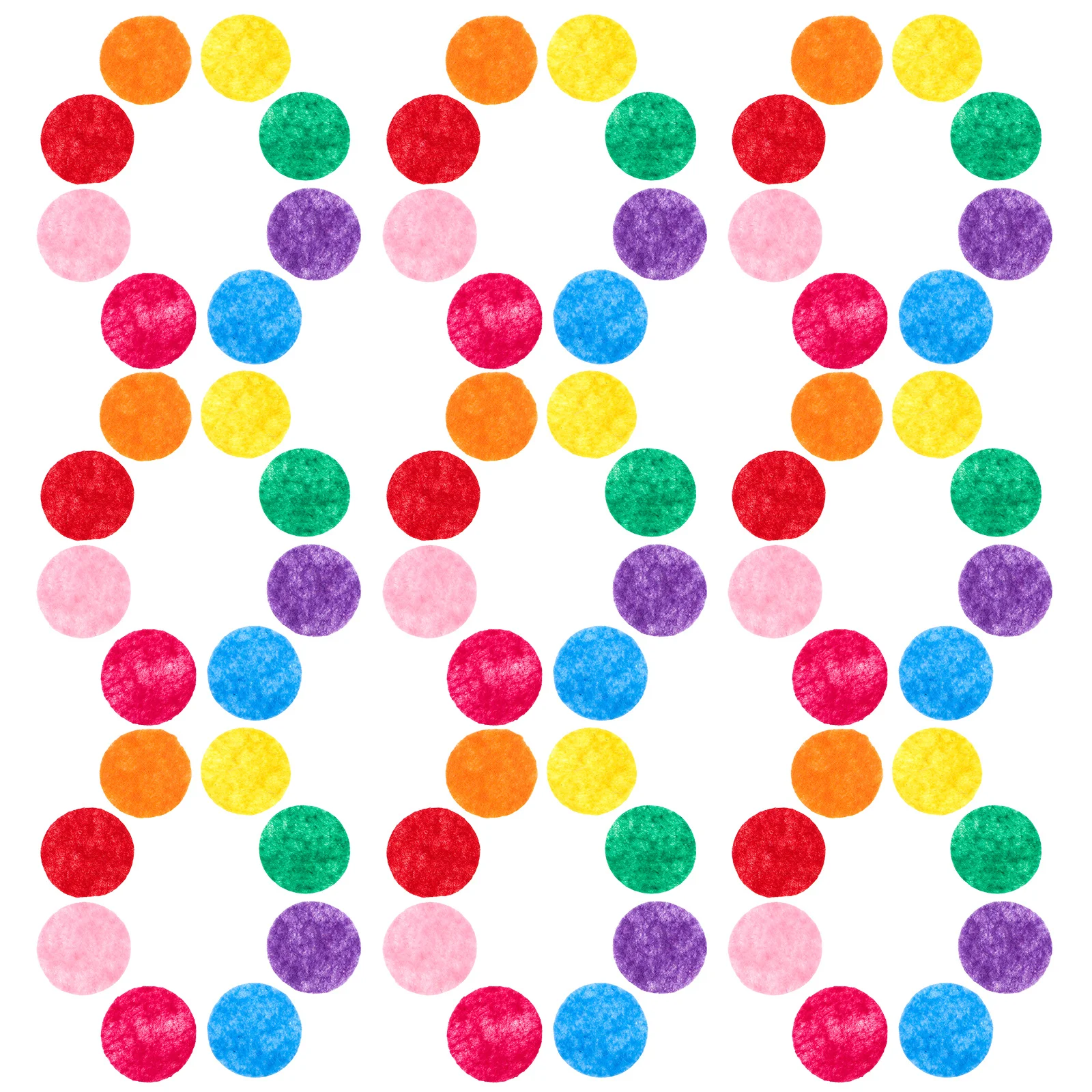

1000Pcs Multicolor Felt Circles Soft Nonwoven Fabric Pads Kids DIY Craft Supplies Early Education Sewing Patchwork Decoration