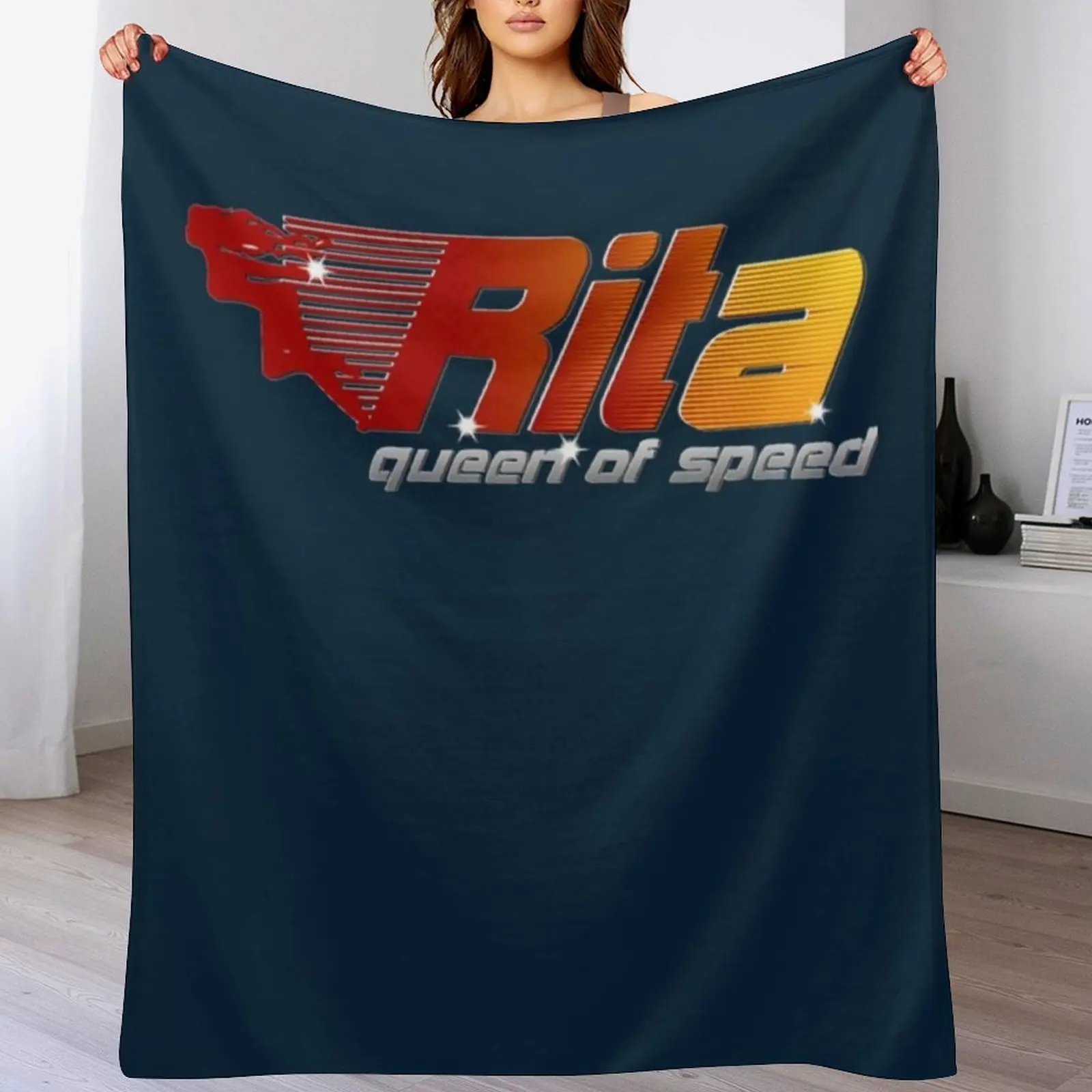 

Rita the Queen of Speed Throw Blanket Bed linens Giant Sofa Polar Picnic Blankets