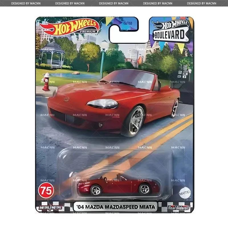 Original Hot Wheels Premium Car Boulevard 1/64 Diecast Voiture Mazda Speed Miata Toys for Boys Ford Escort Boy Kid Birthday Gift