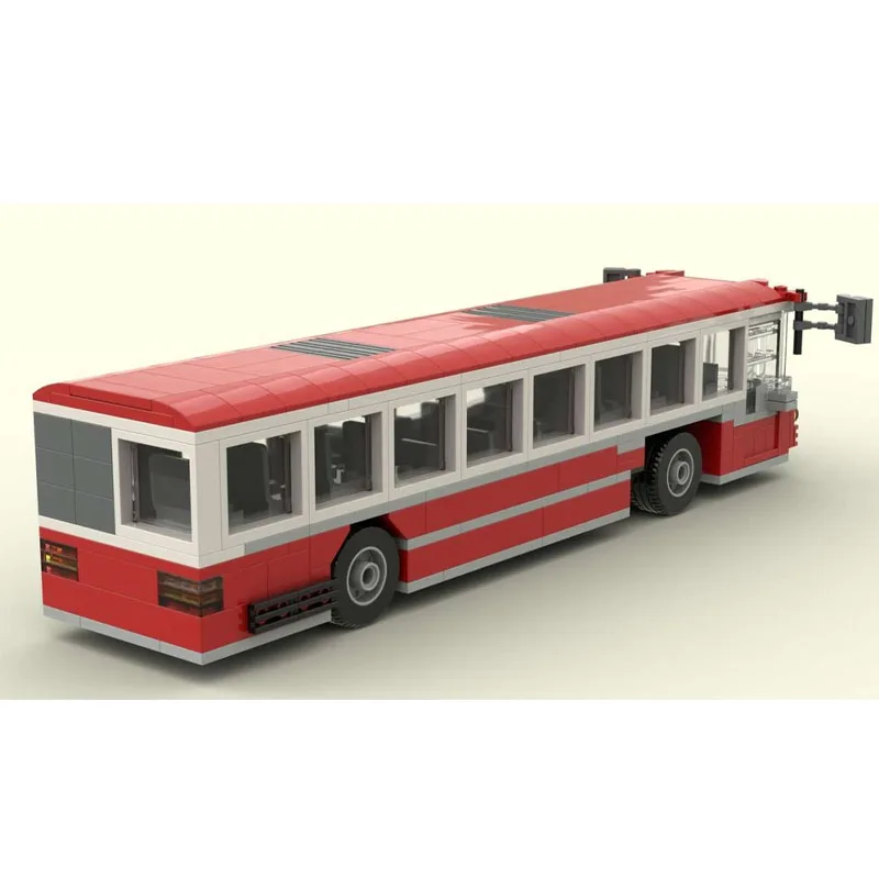 

MOC-90023 New City Classic Bus Building Block Model 407 Parts MOC Creative Boys Children's Birthday Christmas Toy Gift