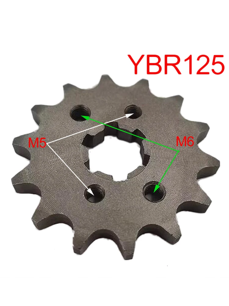

Motorcycle Engine Out-Put Drive Gear for Jianshe Yamaha YBR125-K-E/ED/HU JYM125 JS125 year of 2005-2020 428-14T Front Sprocket