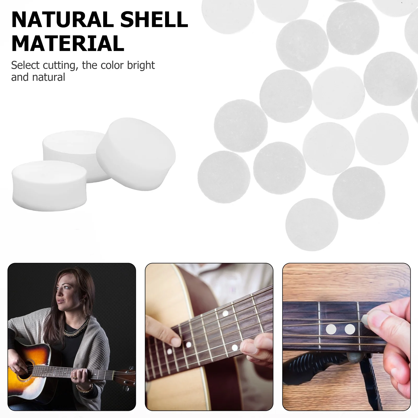 20 قطعة الغيتار ملزمة البطانة النقاط قذيفة الطبيعية جولة فريتس الأصابع البطانة المواد الصوتية الكلاسيكية مندولين القيثارة
