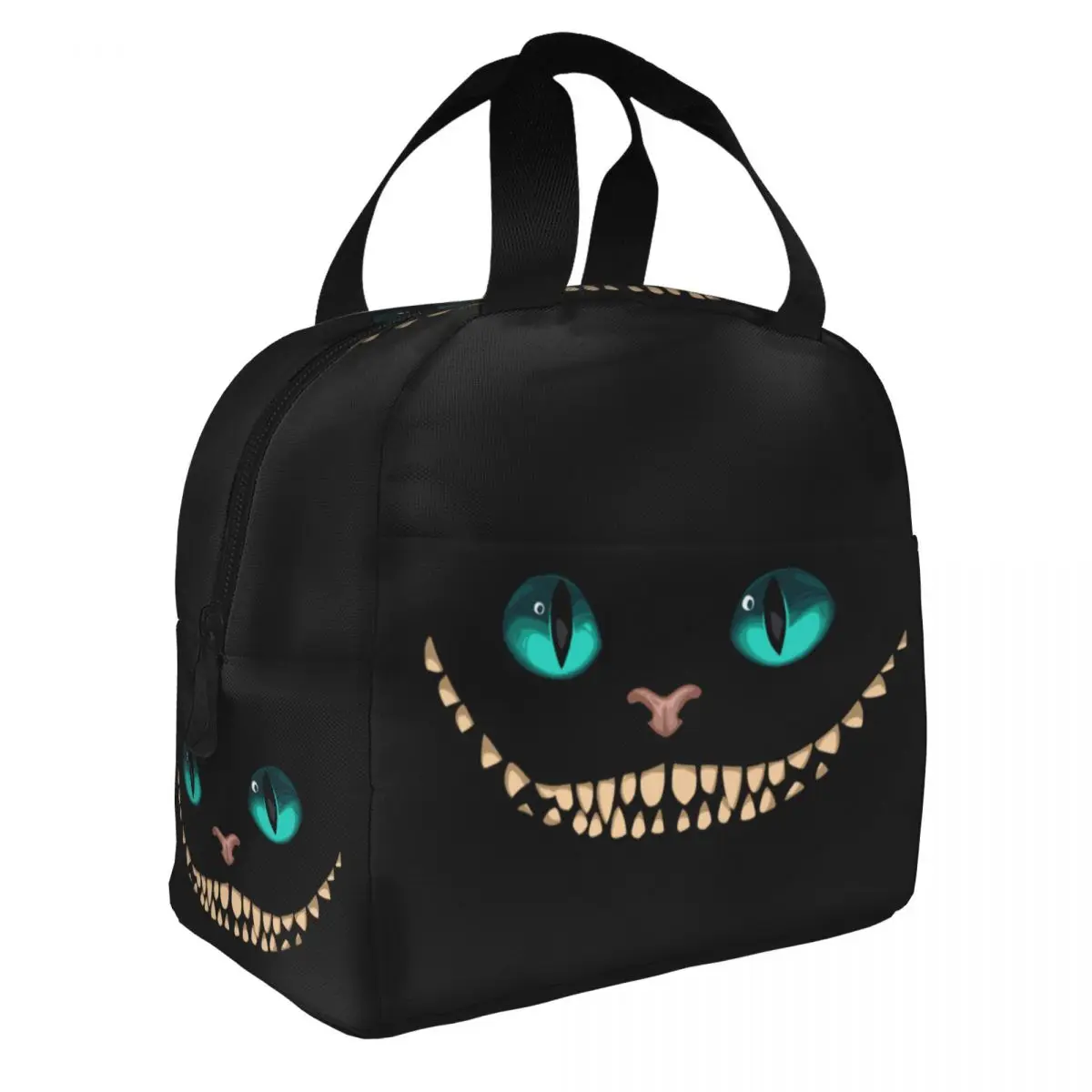 Cheshire Cat Insulated Lunch Bags Leakproof Reusable Cooler Bag Tote Lunch Box Work Outdoor Food Storage Bags