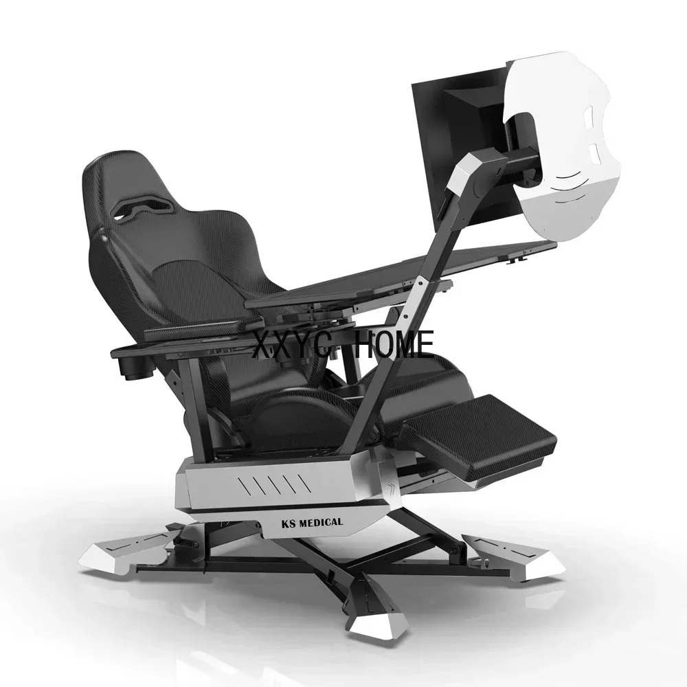 

Ergonomic Excellence Cockpit Gaming and Office Chair Computer Reclining Cockpit Gaming Chair (Exclude 2 Monitors)