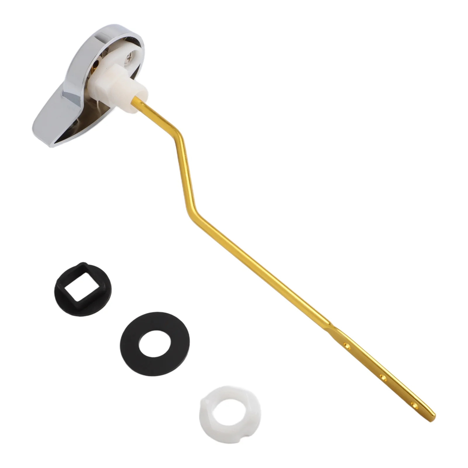

For TOTO Toilet Tank Front Mount Handle As Shown Reliable Performance Square Mounting Holes Stylish Bathroom Addition