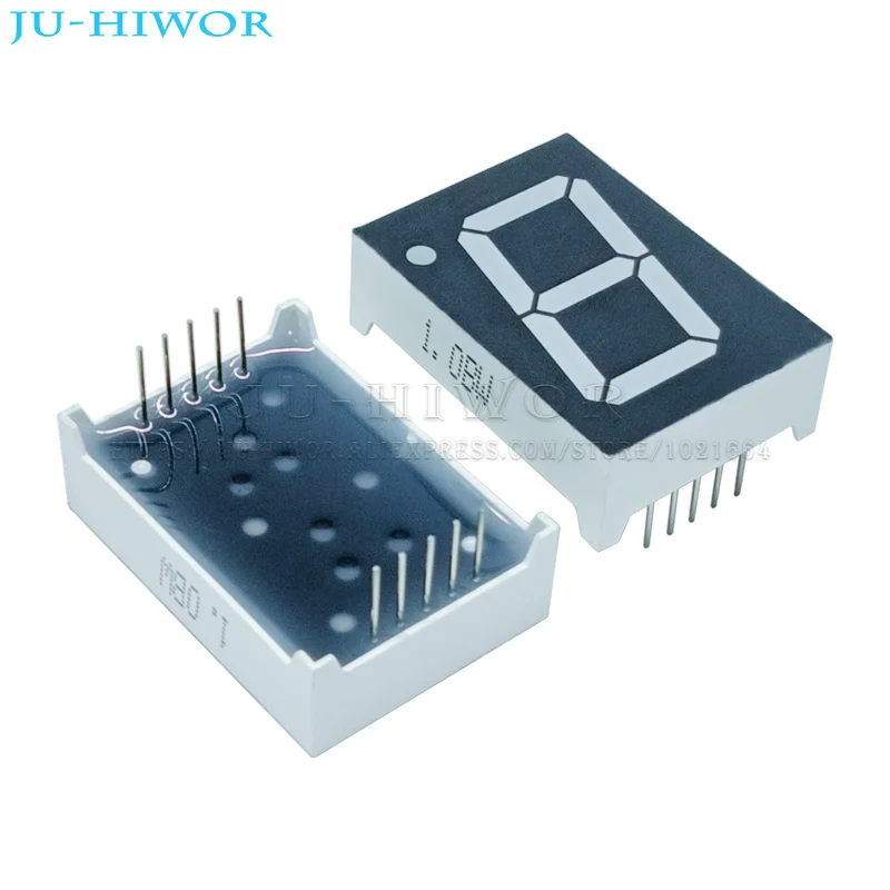 10pcs 10Pins 1106AW 1106BW 1 Inch 1 Digit Bits 7 Segment White LED Digital Display Digitron Common Anode Cathode C-A C-C