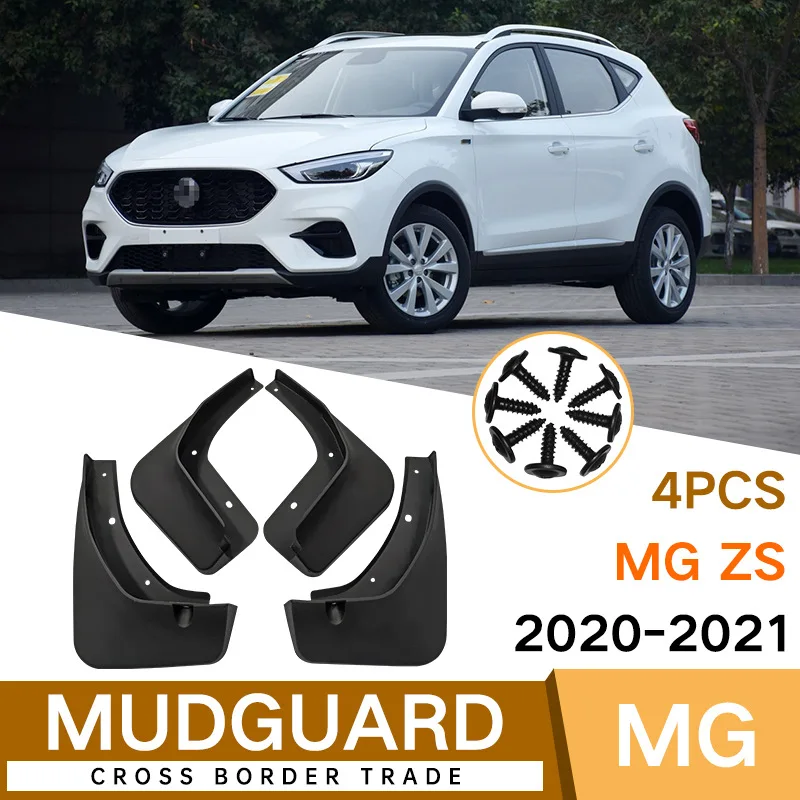 For MG ZS 2020-2021 Car Molded Mud Flaps Splash Guards Mudguards Front Rear Styling Front Rear Wheel Accessories