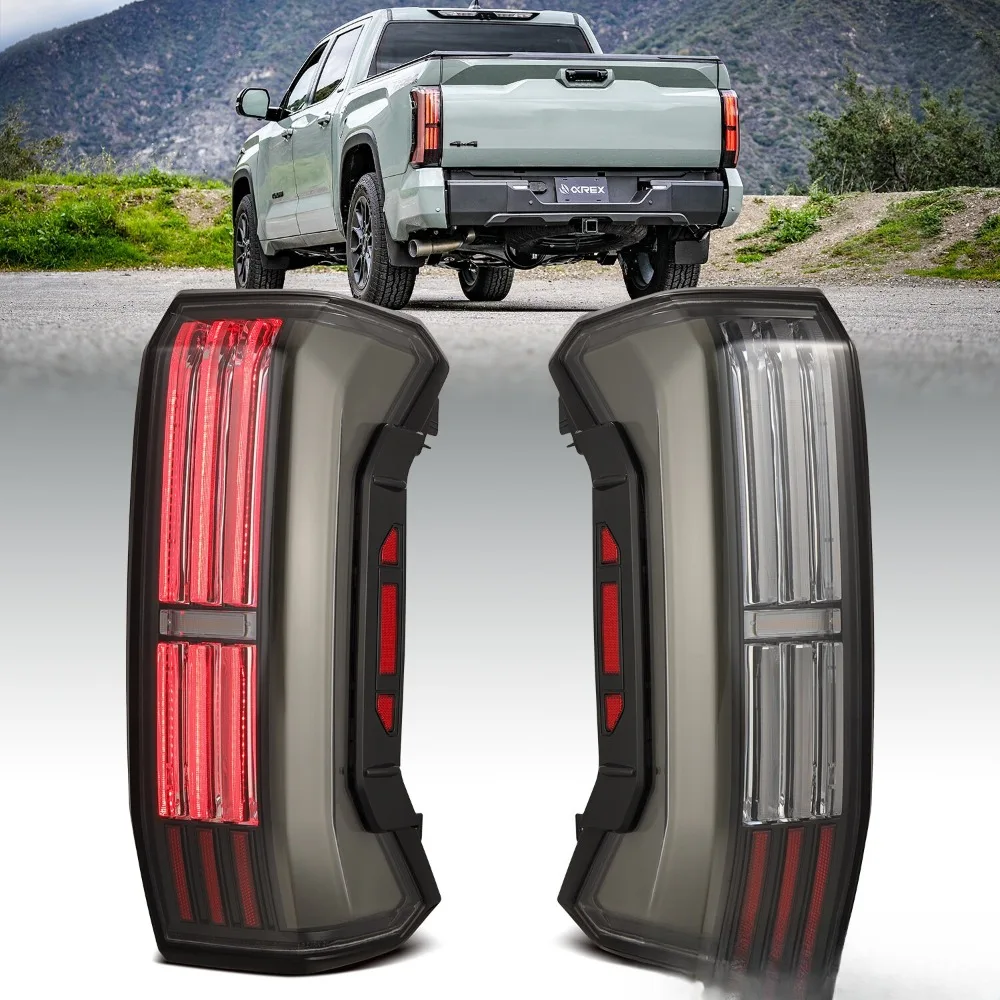

Fit 2022-2024 Toyota Tundra NOVA-Series Prismatic Black LED Tail Lights